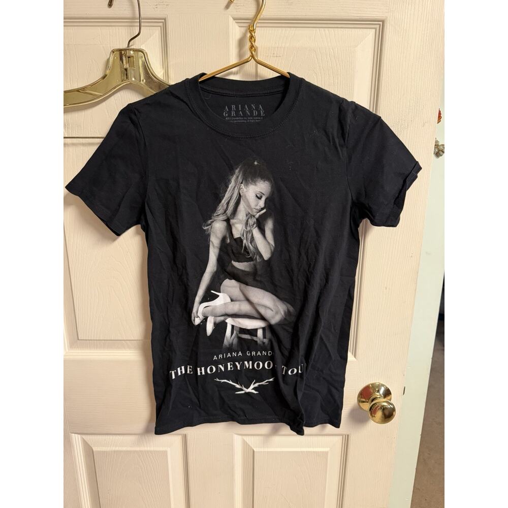 Ariana Grande The Honeymoon Tour 2015 Black Concert T-Shirt Small 34w Official